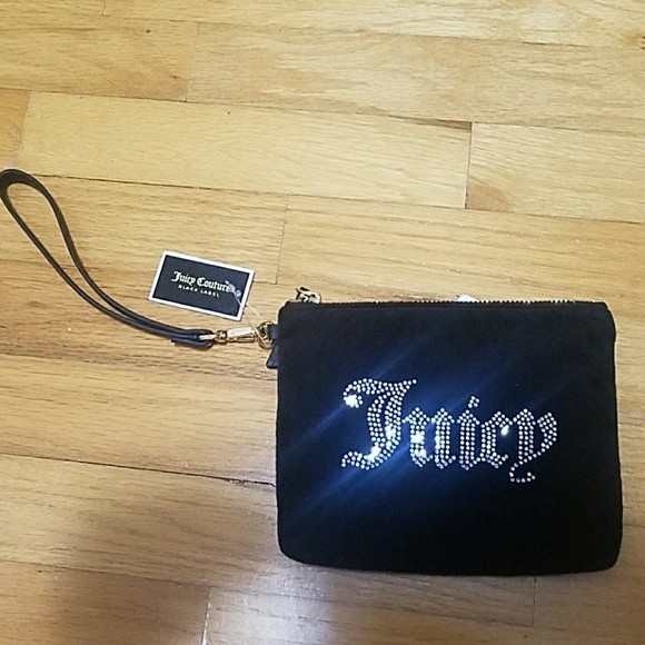New juicy couture wristlet clutch black label - Picture 6 of 8
